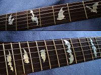 Inlays para guitarra de murcielagos