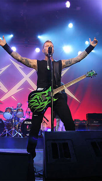 james hetfield esp jh-1 flying v