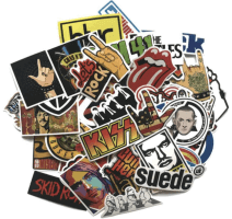 52 stickers de grupos musicales